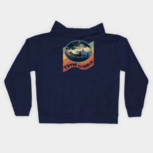 Time To Bike Kids Hoodie